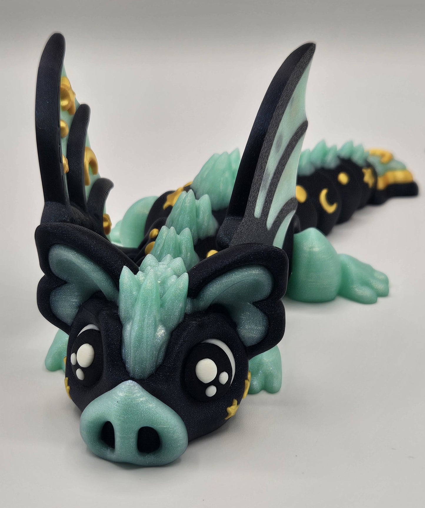 The Dragon: June – Articulated Flexi Fantasy Dragon (Keychain / Standard / Large / XL Large)