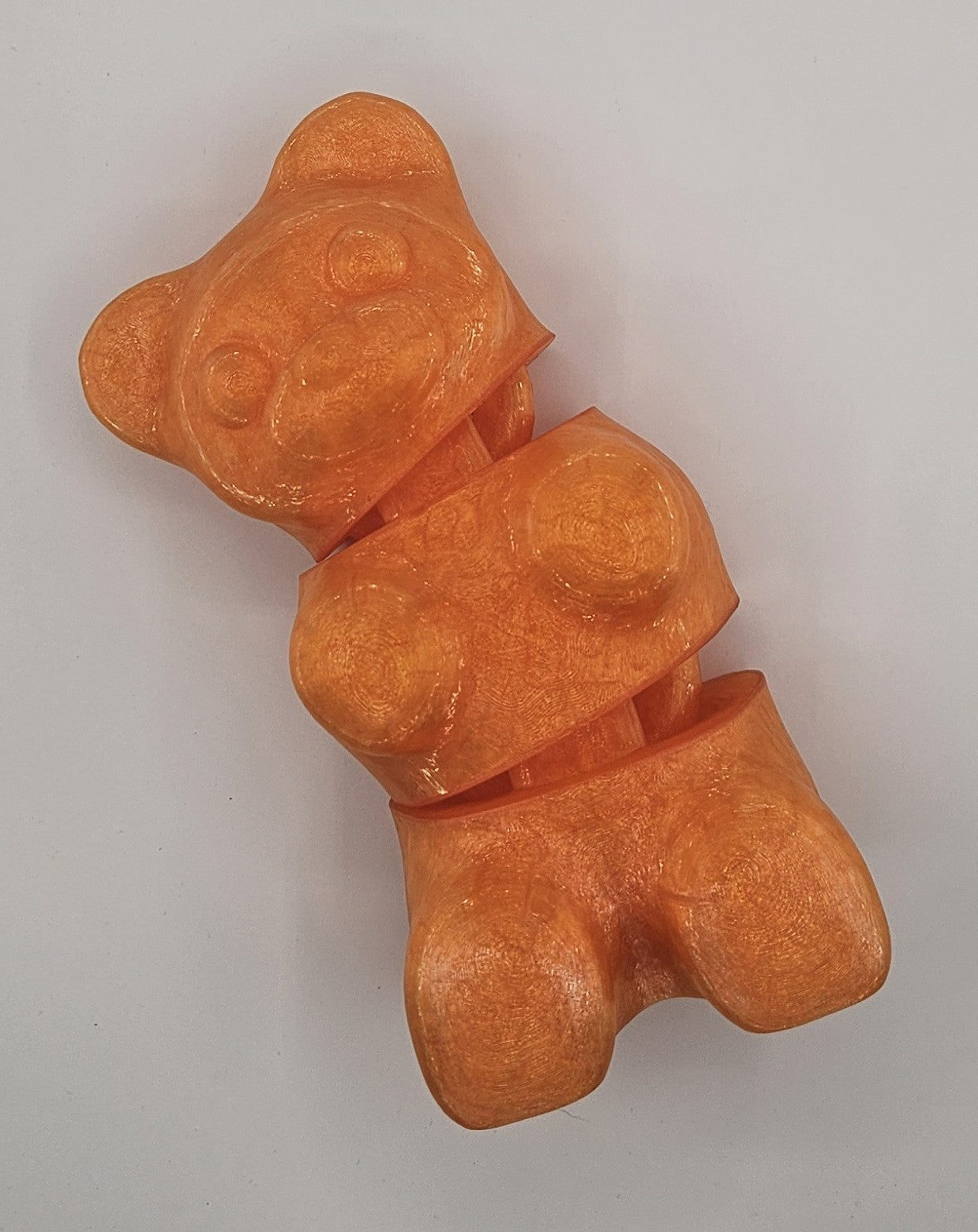 XL Large - Flexi Candy Bear – Articulated 3D Printed Toy (Fidget / Collectible)