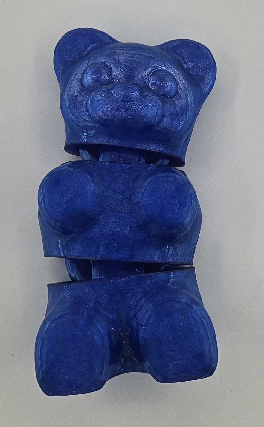 XL Large - Flexi Candy Bear – Articulated 3D Printed Toy (Fidget / Collectible)