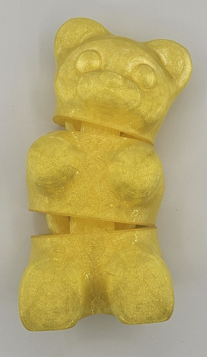 XL Large - Flexi Candy Bear – Articulated 3D Printed Toy (Fidget / Collectible)