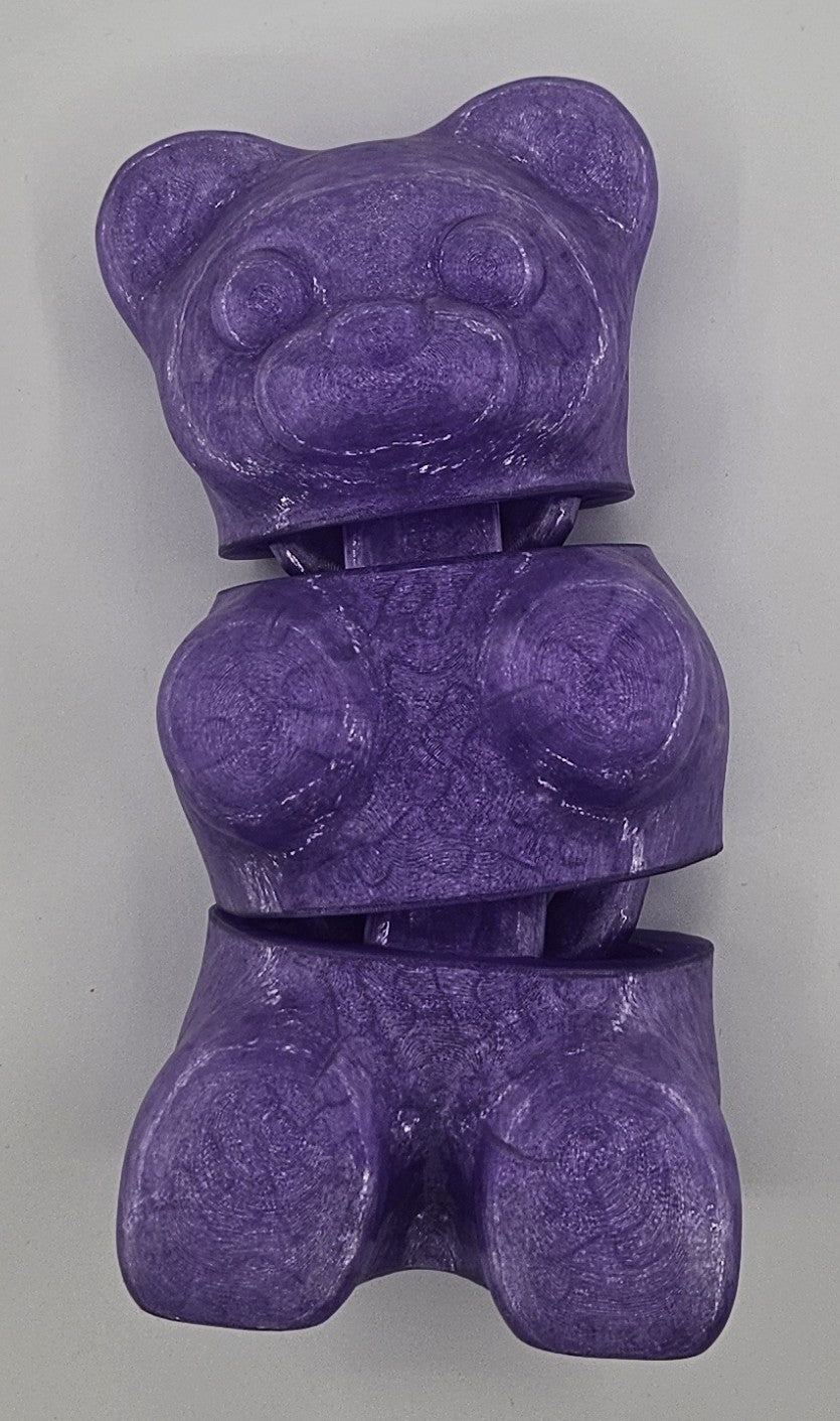 XL Large - Flexi Candy Bear – Articulated 3D Printed Toy (Fidget / Collectible)