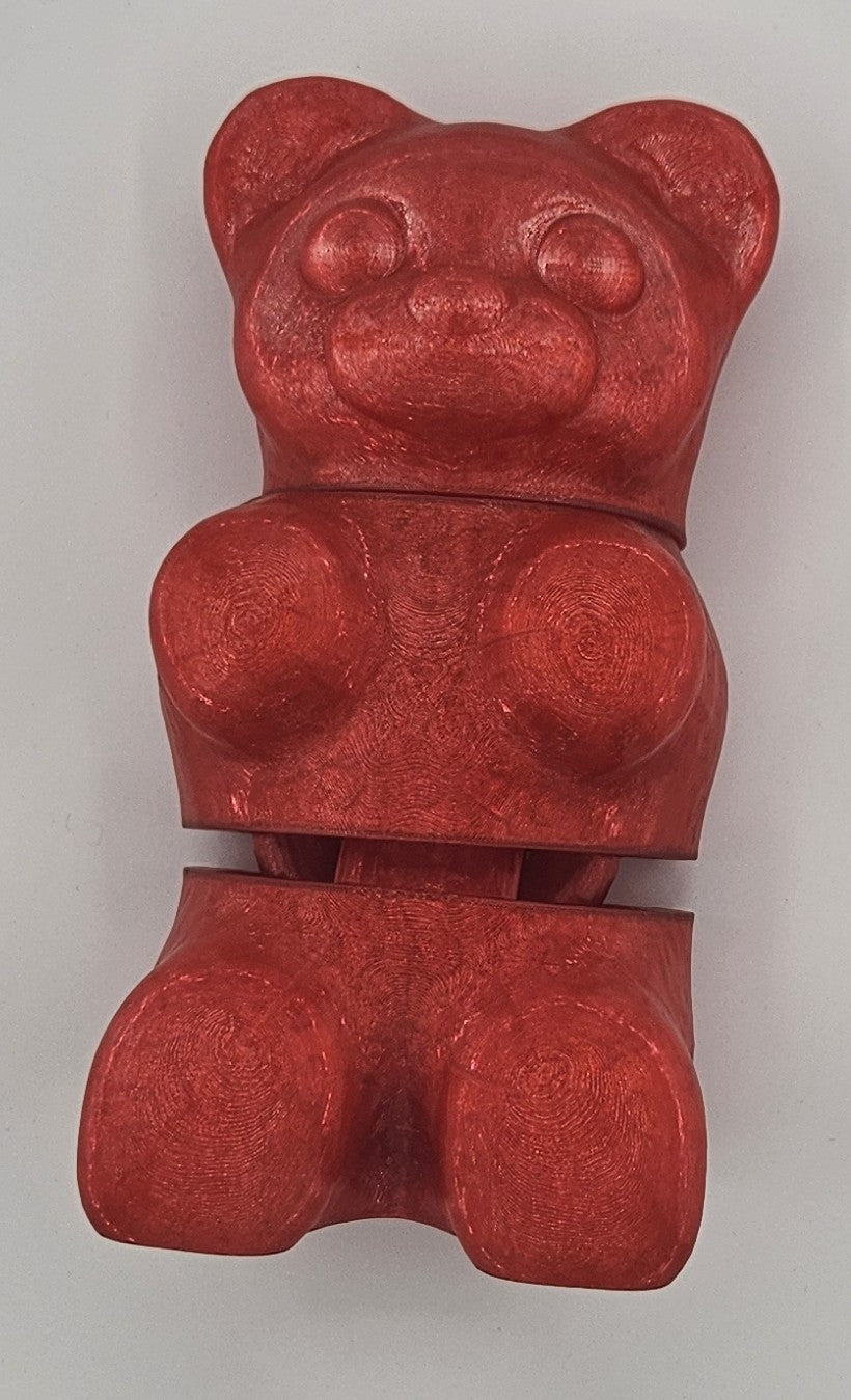 XL Large - Flexi Candy Bear – Articulated 3D Printed Toy (Fidget / Collectible)