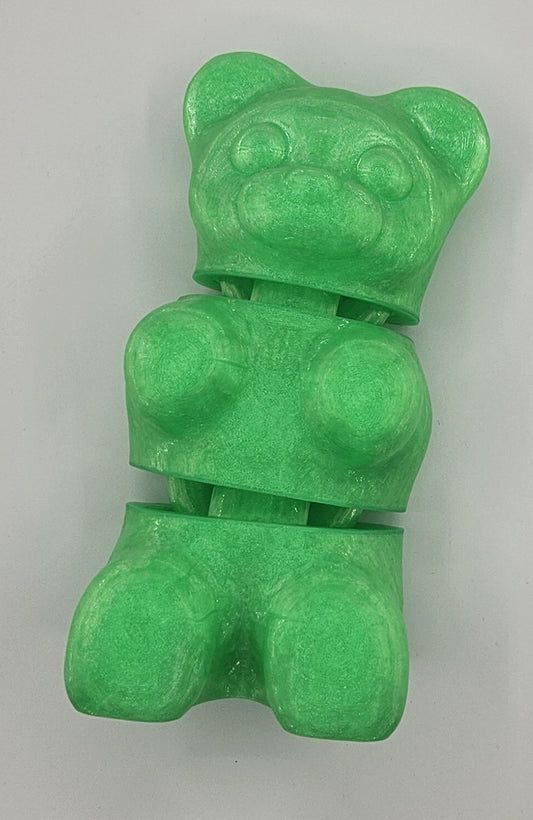 XL Large - Flexi Candy Bear – Articulated 3D Printed Toy (Fidget / Collectible)