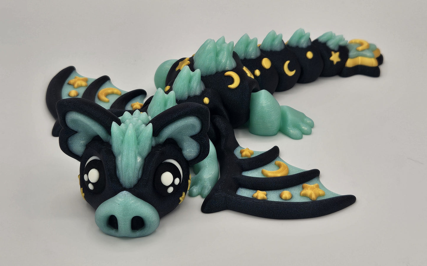 The Dragon: June – Articulated Flexi Fantasy Dragon (Keychain / Standard / Large / XL Large)