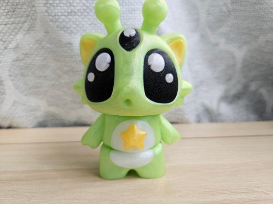 Green Articulated Alien Cat Fidget Figurine