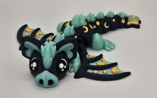 The Dragon: June – Articulated Flexi Fantasy Dragon (Keychain / Standard / Large / XL Large)